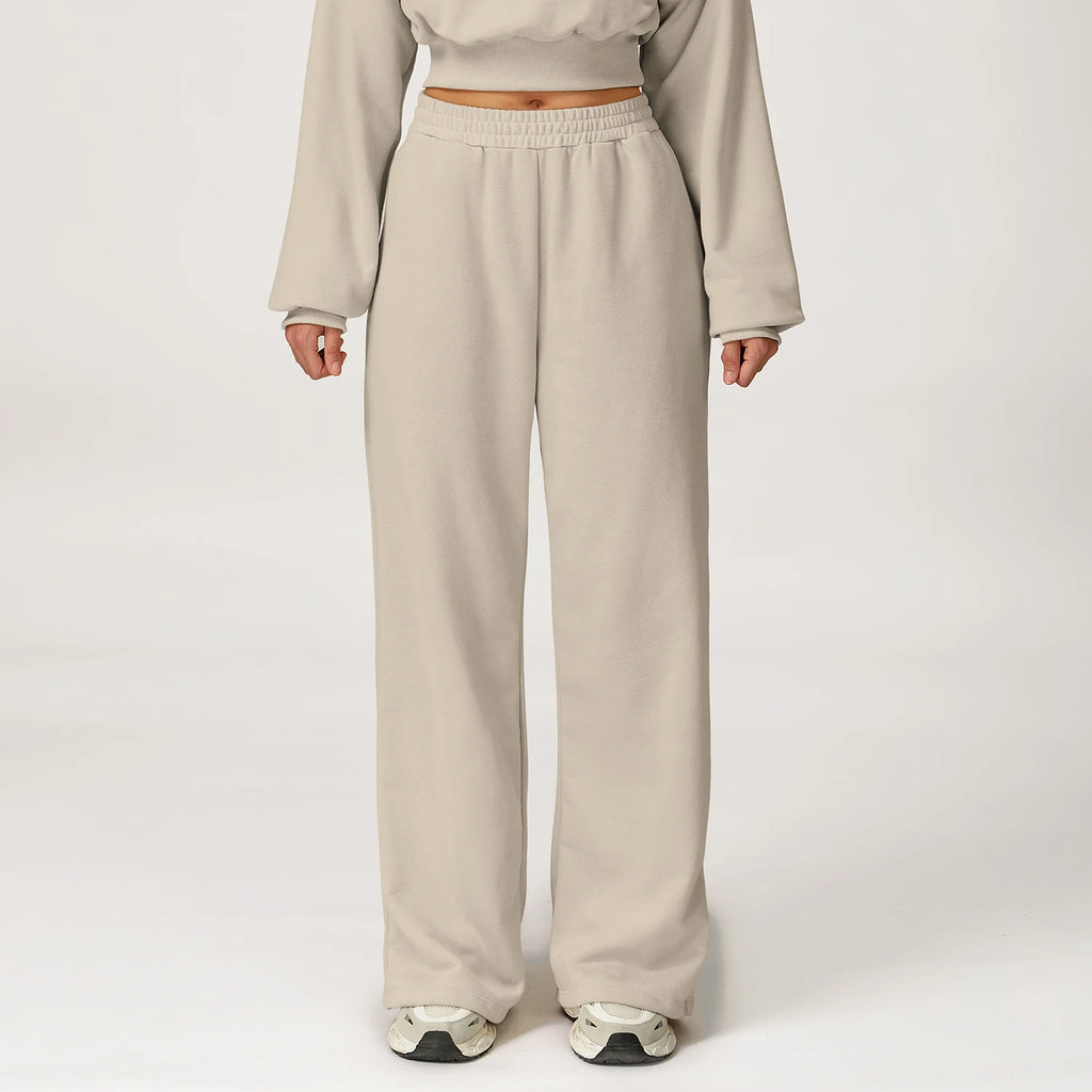 Women's 2-Piece Cropped Hoodie & Jogger Set – Gym to Street Activewear