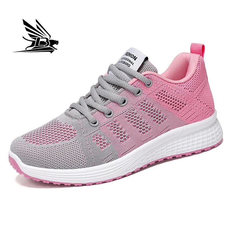 Women's Air Cushion Sport Sneakers – Lightweight Breathable Walking & Tennis Shoes