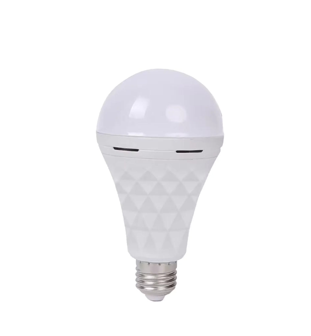 E27 LED Emergency Light Bulb – Rechargeable, Cold White, 7W–15W