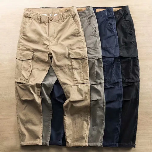 2026 NEW CHIFAN Men's Cargo Pants Multi Pockets Long Trousers