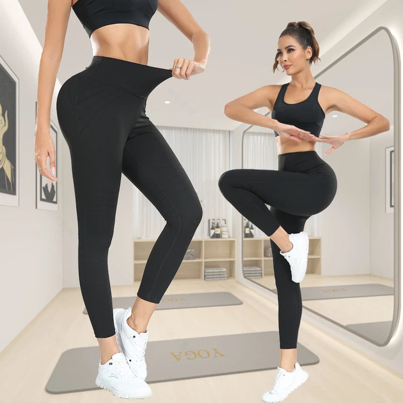 Tummy Control Plus Size Breathable Push up High Waist Tight Leggings Ladies Yoga Pants