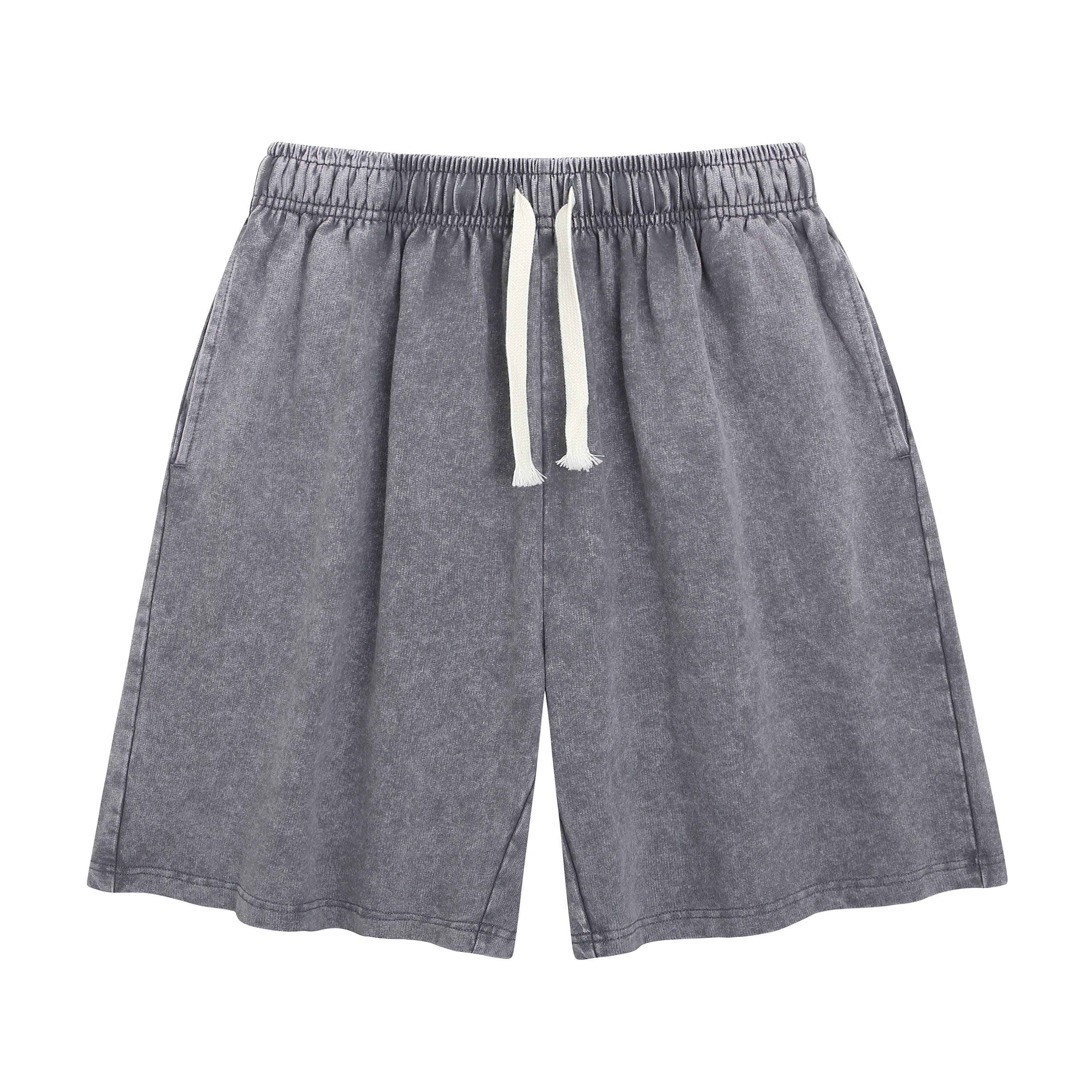 Acid Wash Cotton Sweat Shorts – Men's Vintage Streetwear