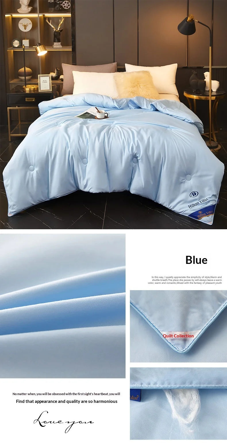 Water-Washed Cotton Quilt – Silk Cotton Fill | All-Season Hotel-Quality Comforter