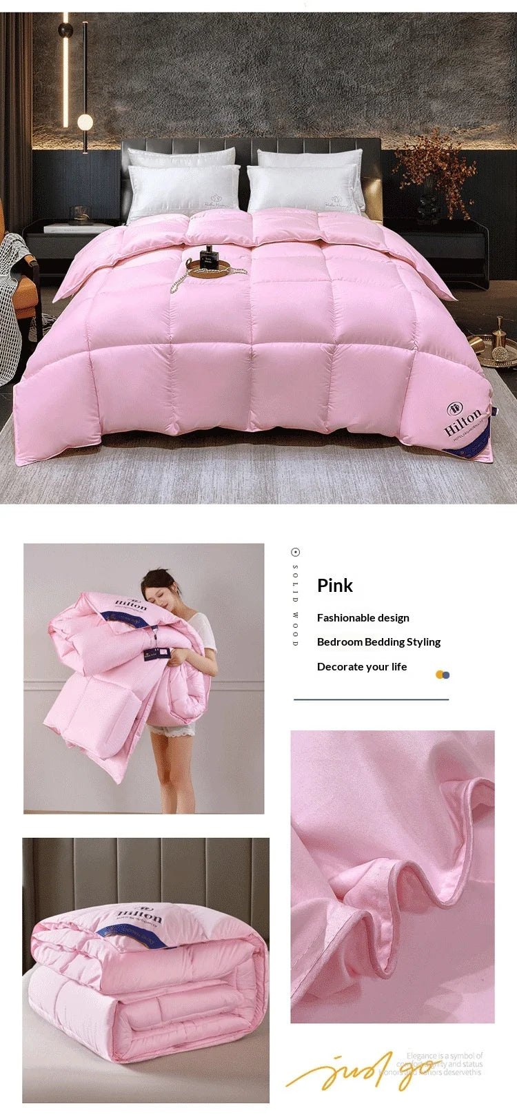 Water-Washed Cotton Quilt – Silk Cotton Fill | All-Season Hotel-Quality Comforter