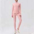 Breathable Seamless Quick Dry Plus Size Outdoor Sportswear Windproof Women Gym Yoga Jacket Set