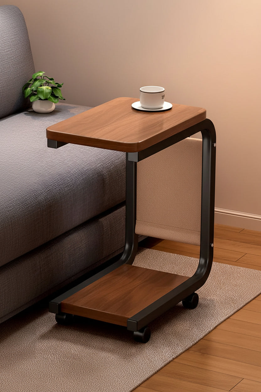 Modern Wood & Metal Coffee Table | Living Room Essential