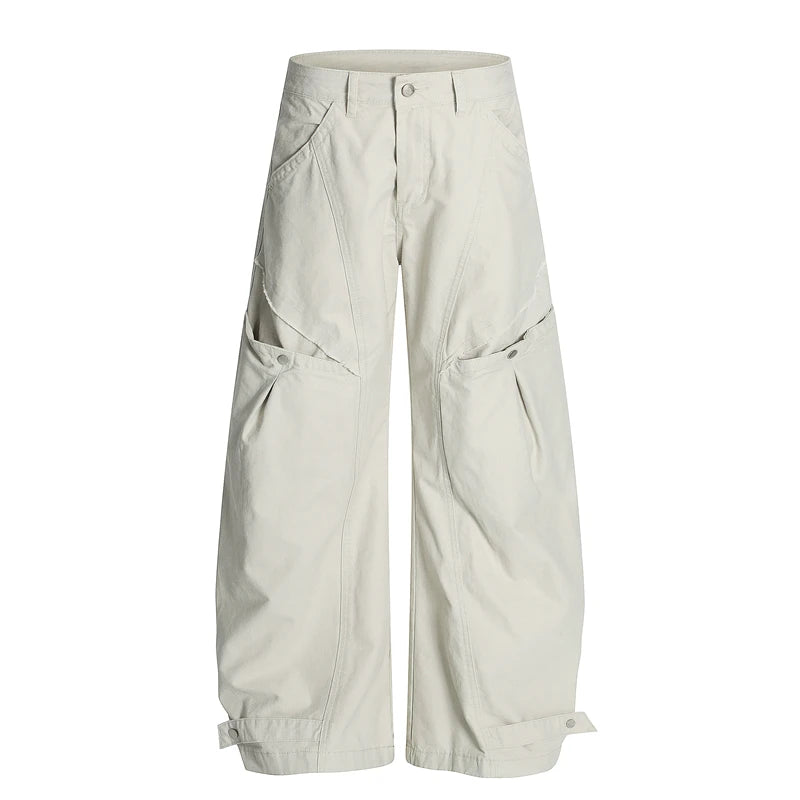 Unisex Casual Multi-Pocket Flat Front Tactical Cargo Pants