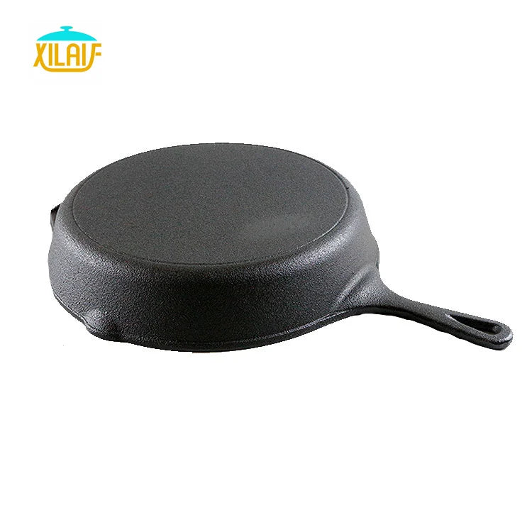 Cast Iron Frying Pan – Pre-Seasoned Skillet for Home & Outdoor Cooking