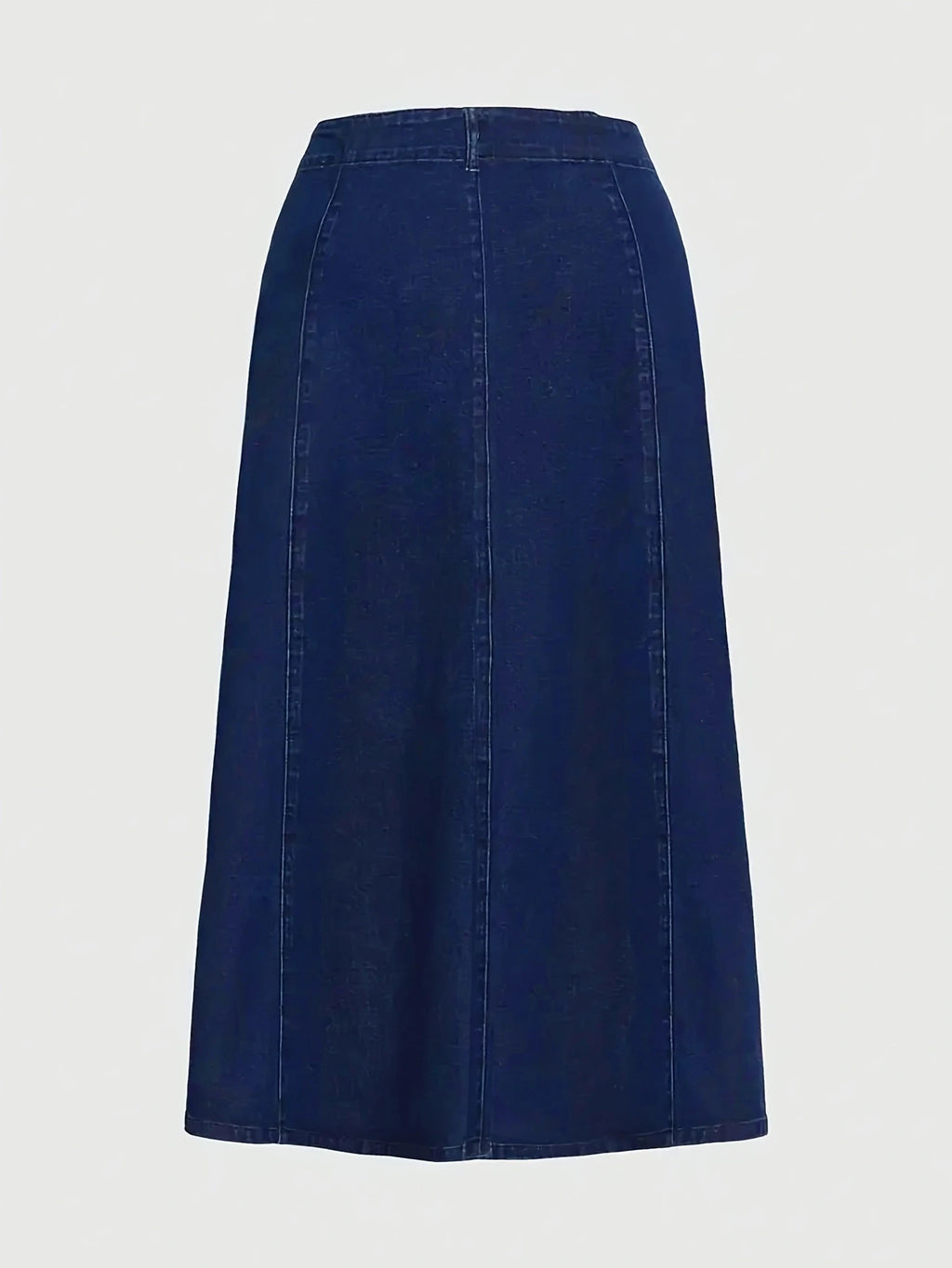 Women's Casual A-Line Denim Skirts Quick Dry Lightweight Midi Length Washed Style