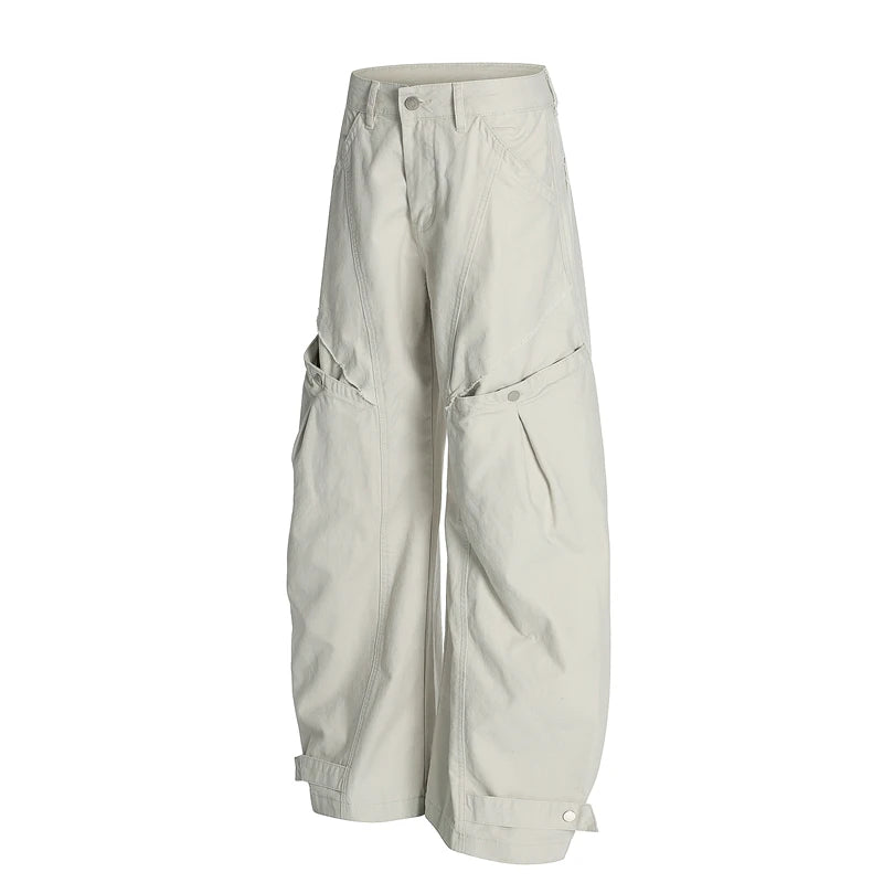 Unisex Casual Multi-Pocket Flat Front Tactical Cargo Pants