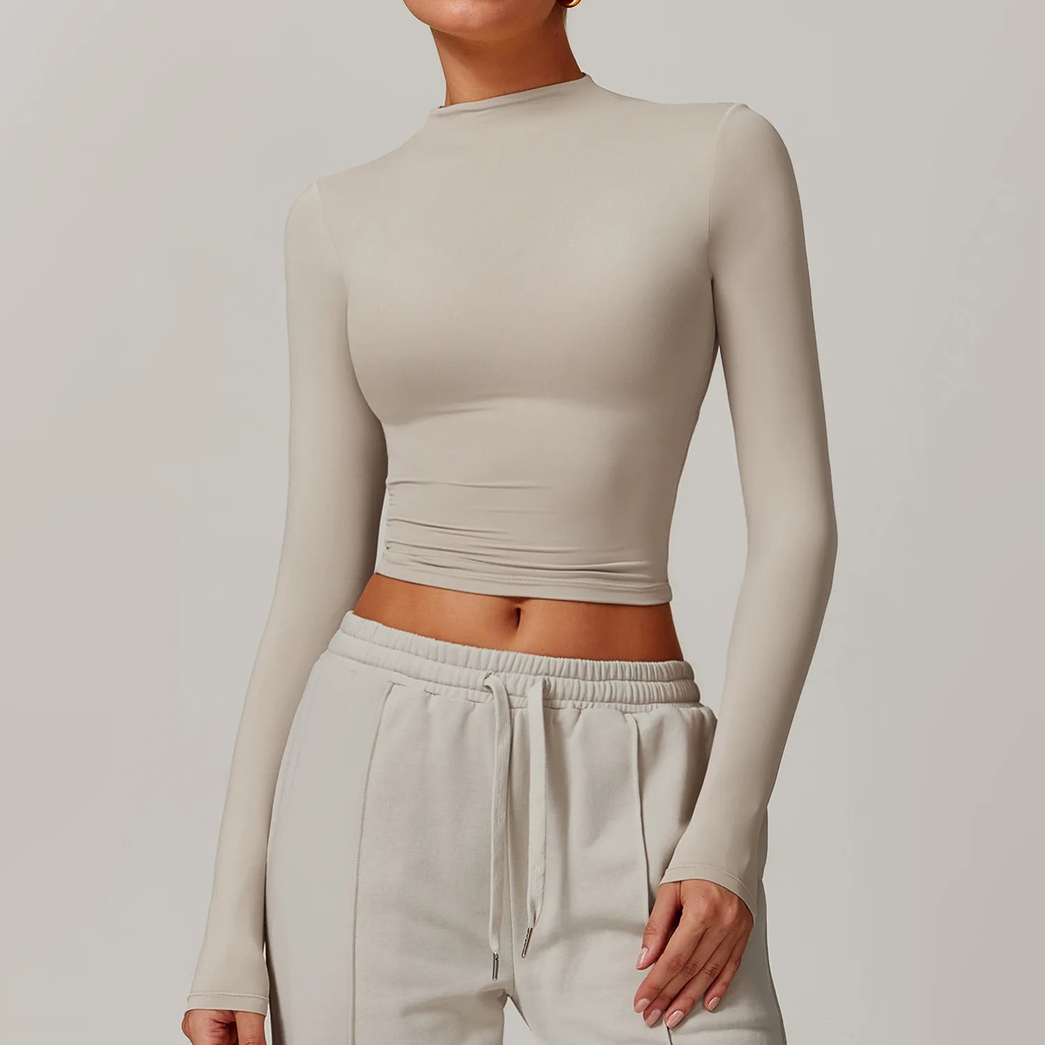 Custom High-quality Casual Sports Sweatshirt Women's High Waist Wide-leg Long-sleeved Jogging Clothes Gym Running Fitness Set (each piece sold separately)