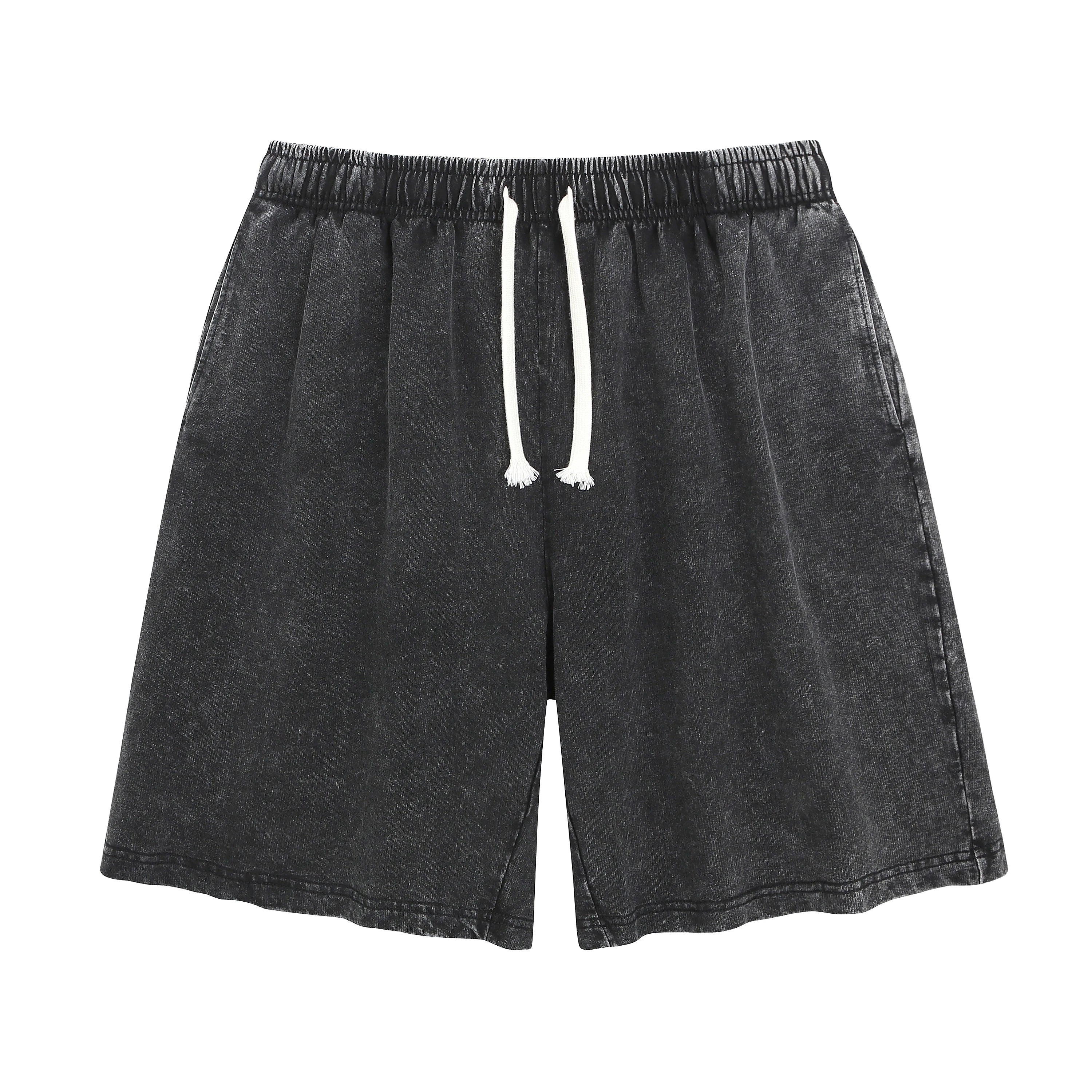 Acid Wash Cotton Sweat Shorts – Men's Vintage Streetwear