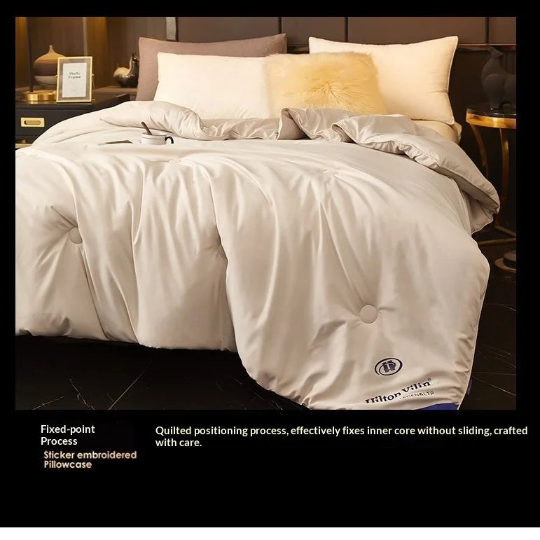 Water-Washed Cotton Quilt – Silk Cotton Fill | All-Season Hotel-Quality Comforter