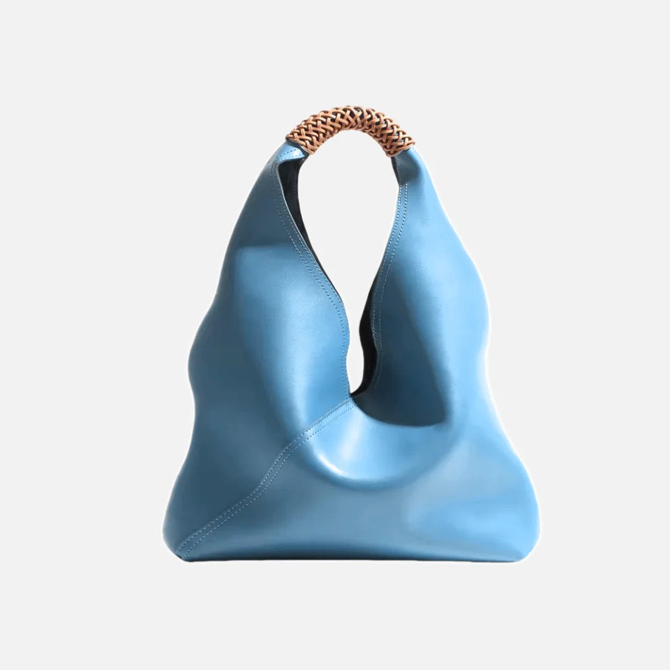 Cowhide Leather Bucket Tote Bag – Women's Everyday Shoulder Bag