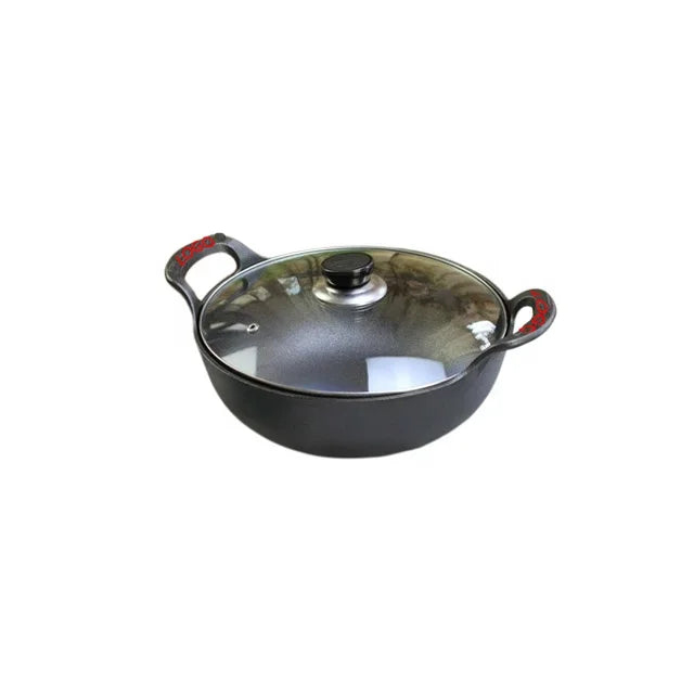 Enamel Cast Iron Dutch Oven – 20cm Round Casserole with Lid