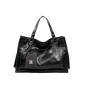 Genuine Leather Convertible Shoulder Bag – Women's Vintage Everyday Tote