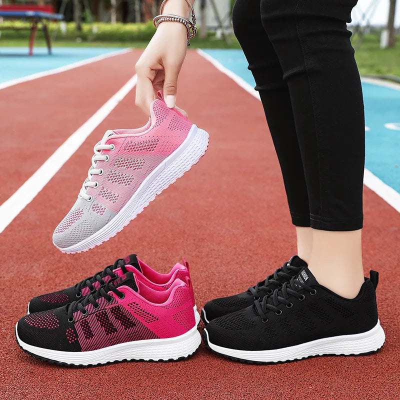 Women's Air Cushion Sport Sneakers – Lightweight Breathable Walking & Tennis Shoes