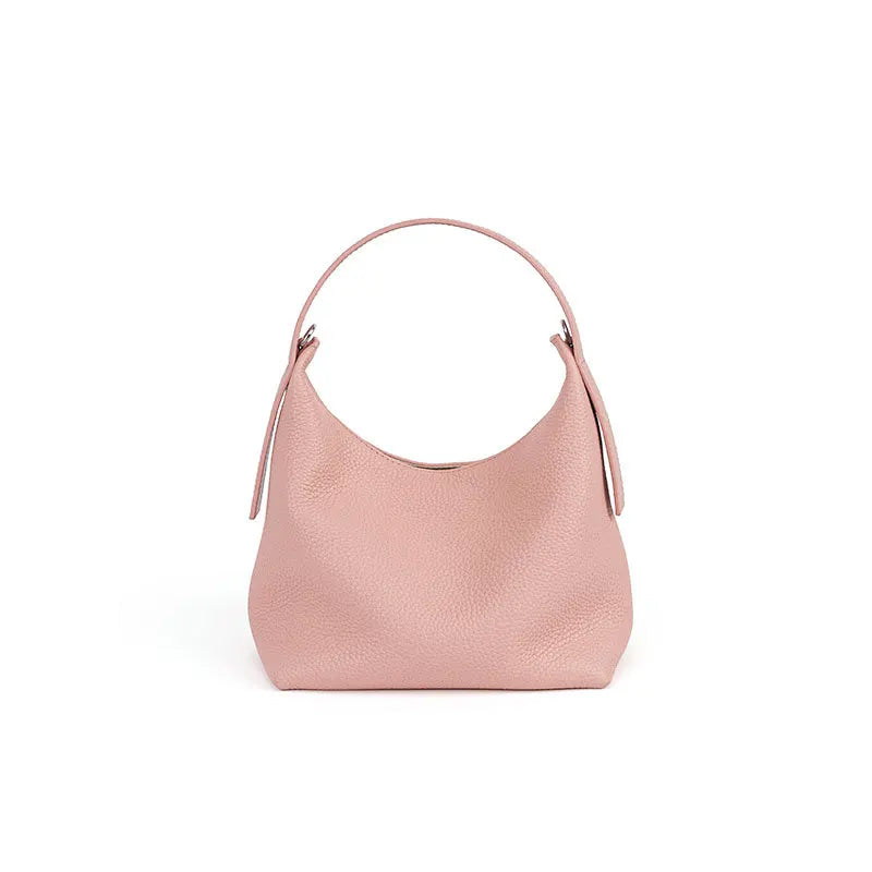 Lichee Pattern Genuine Leather Crossbody Bag – Women's Vintage Messenger