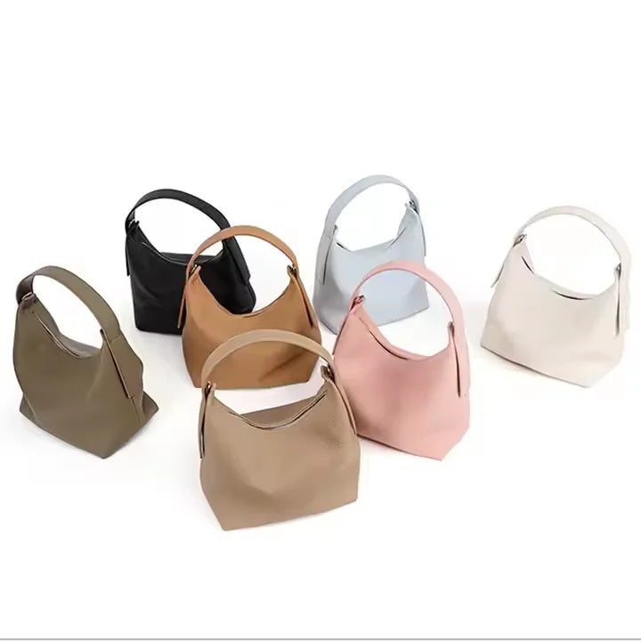 Lichee Pattern Genuine Leather Crossbody Bag – Women's Vintage Messenger