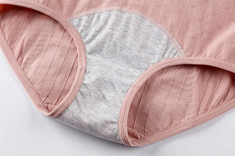 High Elasticity Women Postpartum Menstrual Briefs Washable Reusable Cotton Underwear