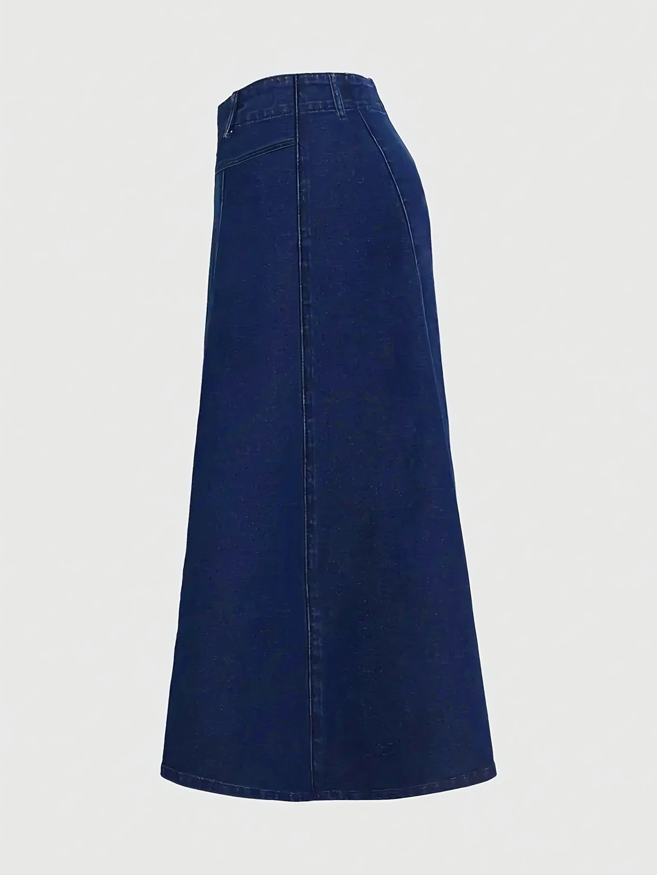 Women's Casual A-Line Denim Skirts Quick Dry Lightweight Midi Length Washed Style