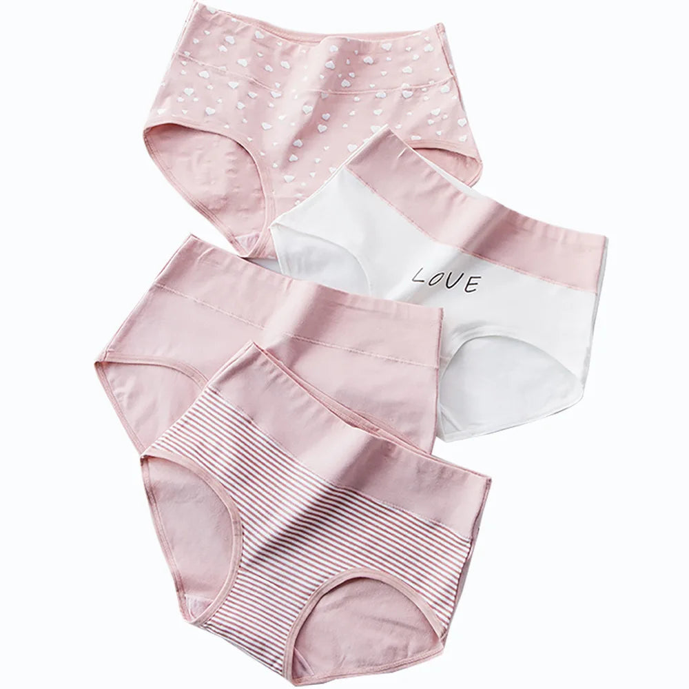 Women's Cotton Briefs 4-Pack – Low-Rise Everyday Underwear, Multicolor